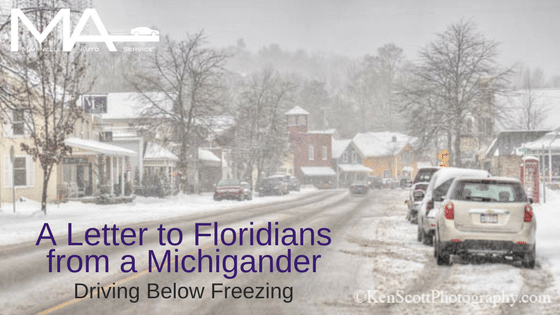 A Letter to Floridians: Driving in the Cold