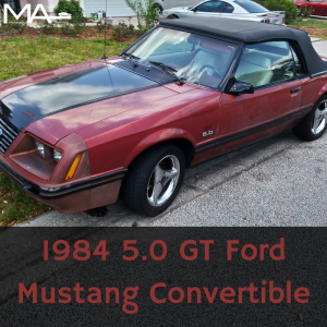 1984 5.0 GT Ford Mustang Convertible