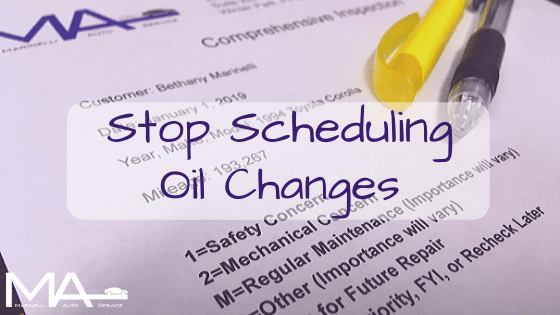Stop Scheduling Oil Changes